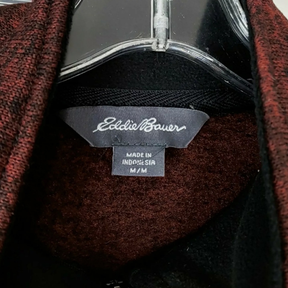 NWT Eddie Bauer Radiator Men Plum 1/4 Zip Pullover - Picture 4 of 8